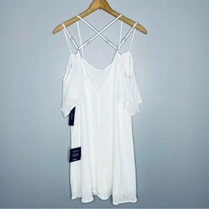 Lulus White Babydoll Mini Dress